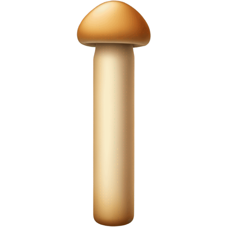 Long skin colored cylinder with a small mushroom on top emoji