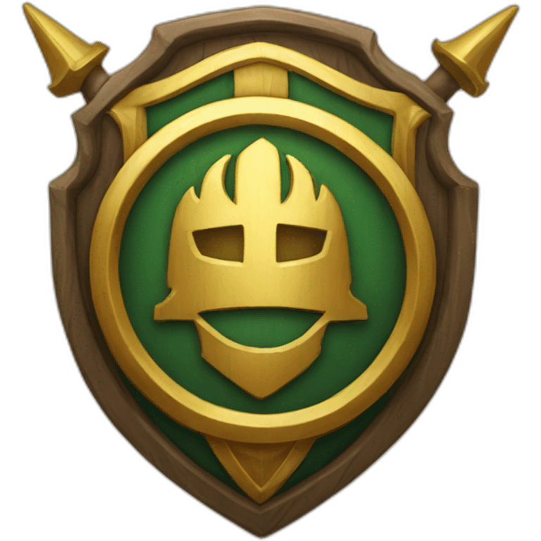 iphone inside a guild crest emoji