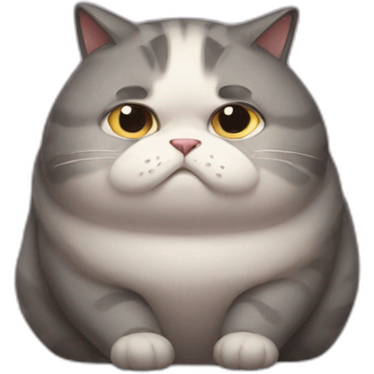 sad cat fat emoji