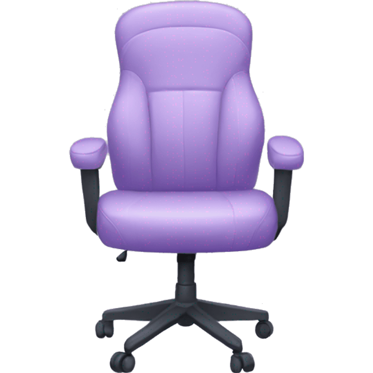 Pastel purple gaming chair emoji