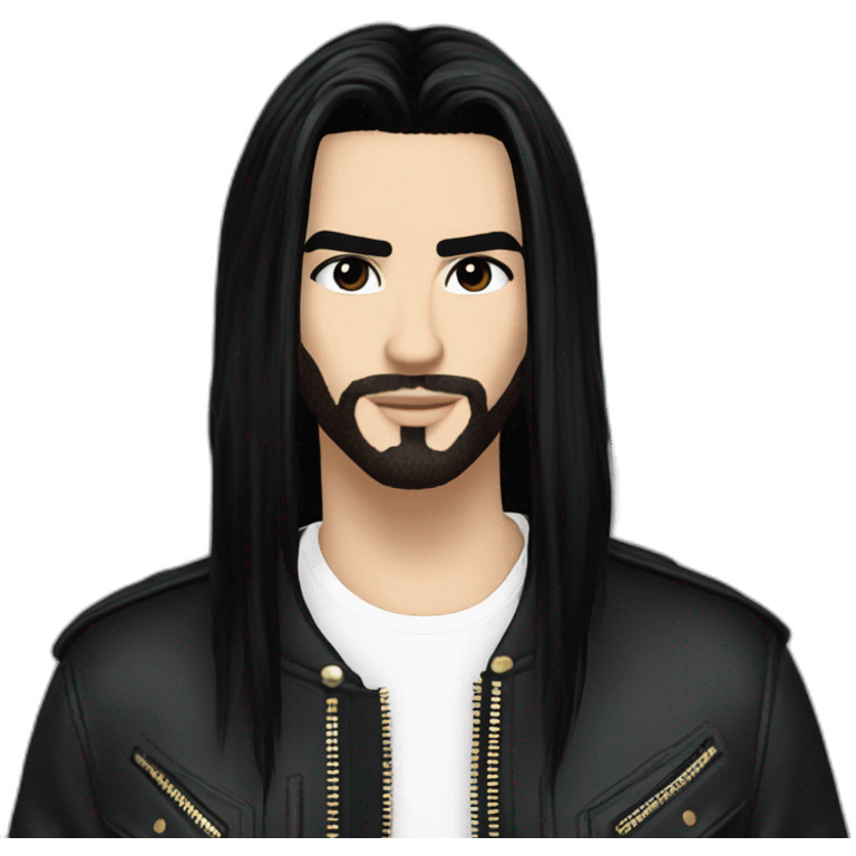 Bill Kaulitz black hair down Arthur movie emoji