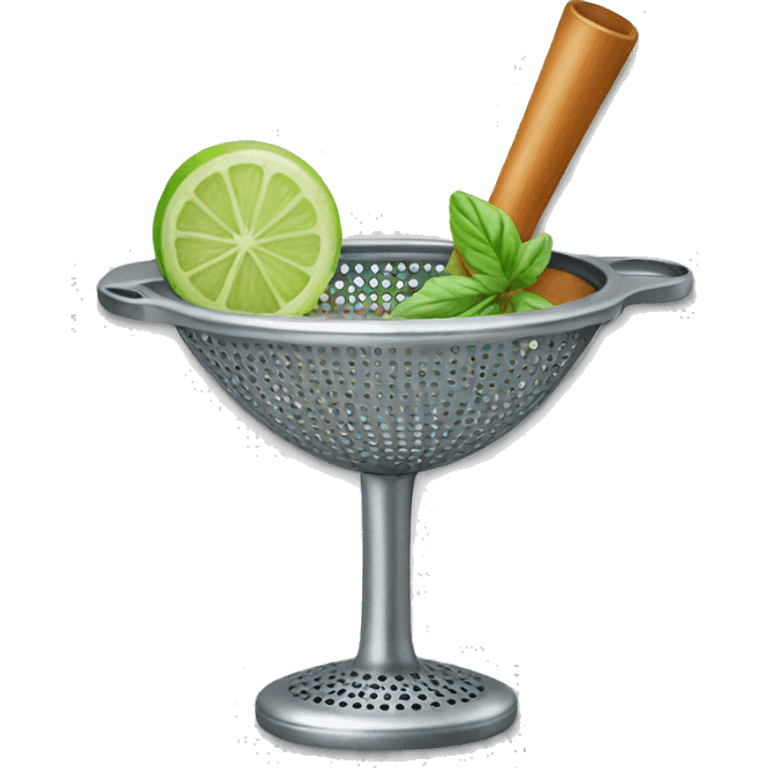 cocktail strainer emoji