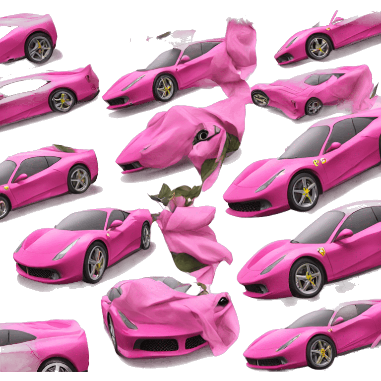 Pink Ferrari  emoji