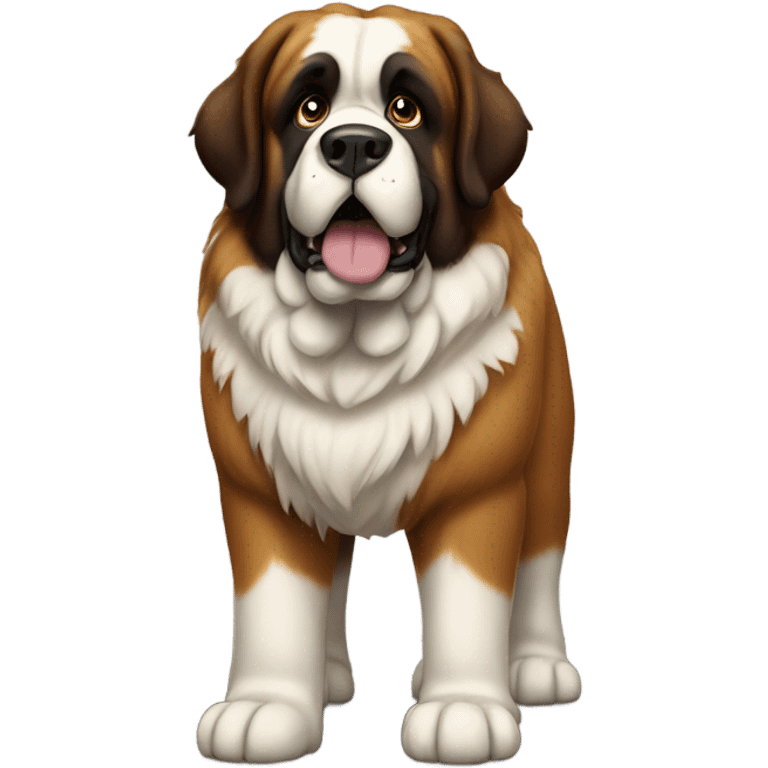 St Bernard dog standing emoji