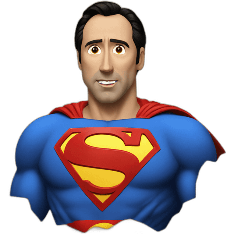 Nic Cage as Superman emoji