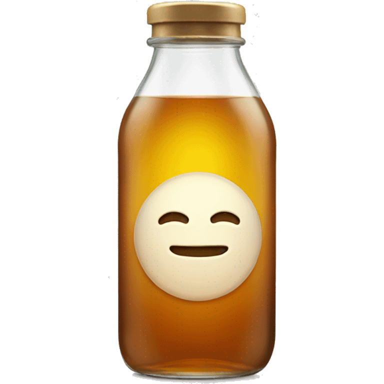 glass bottle with light tea emoji