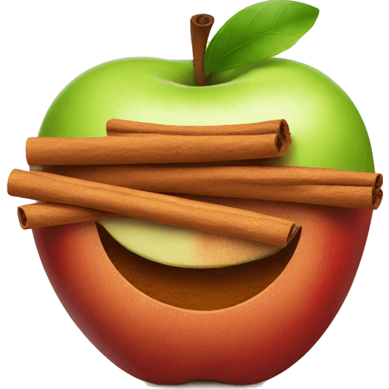 apple and cinnamon emoji