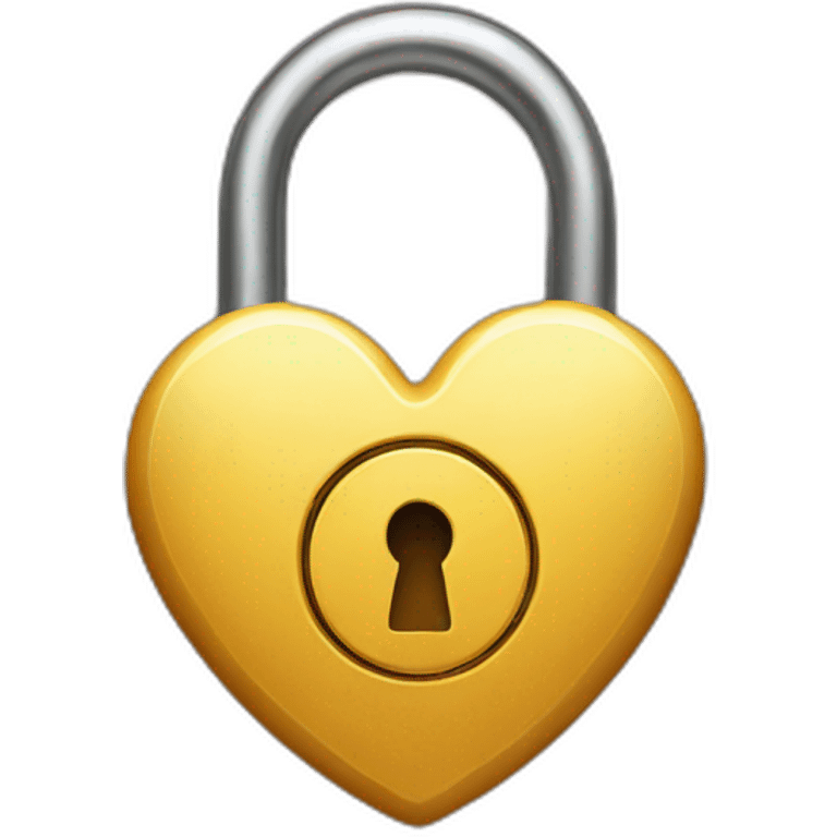 lock next to a heart emoji