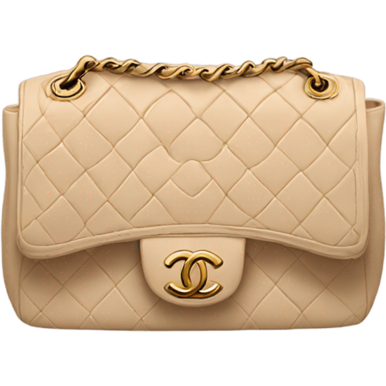 Beige Chanel bag emoji