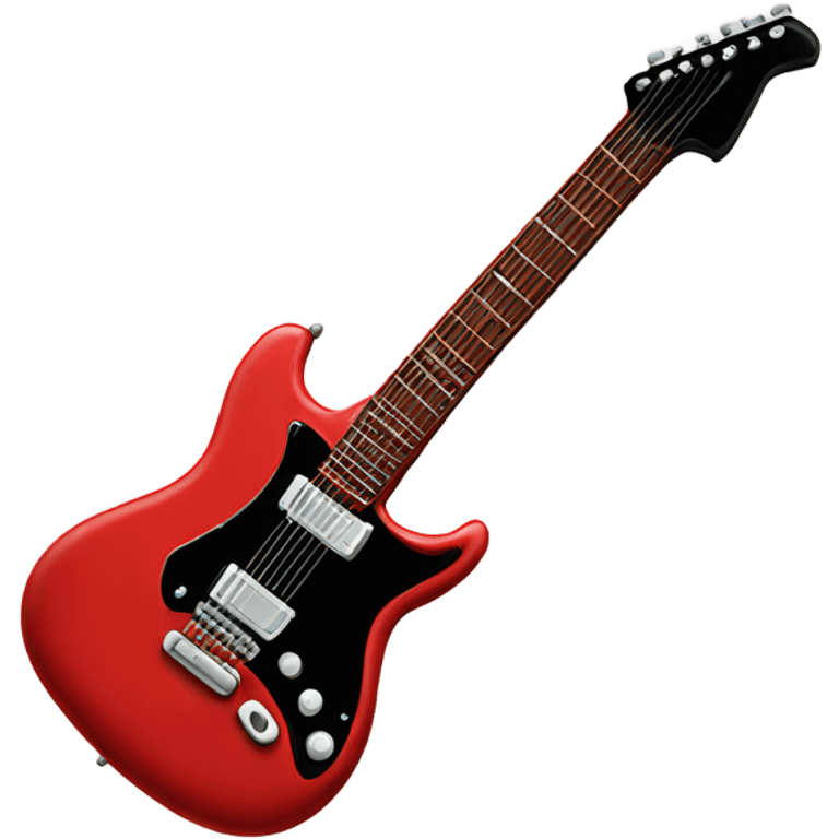 electric guitar emoji red emoji