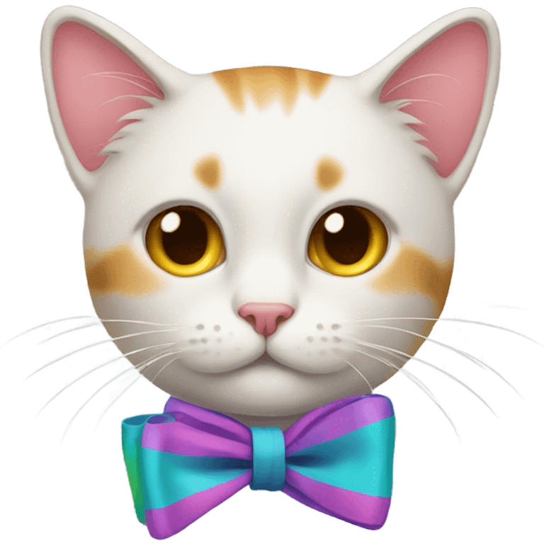 Cat with bow emoji