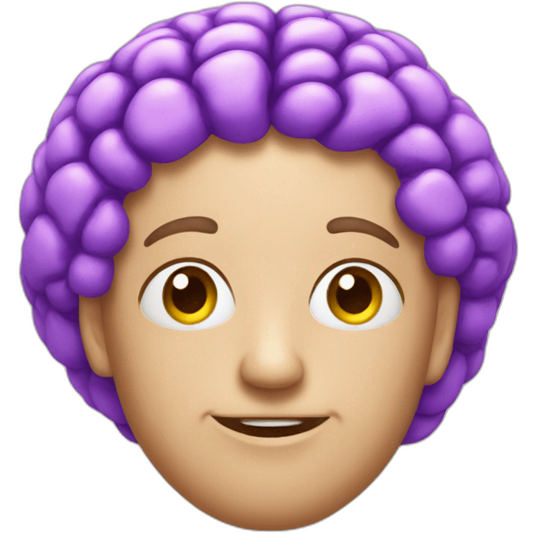 purple brain emoji