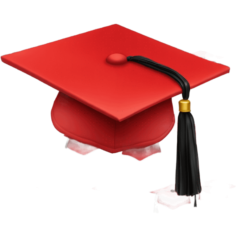 Red graduation cap emoji