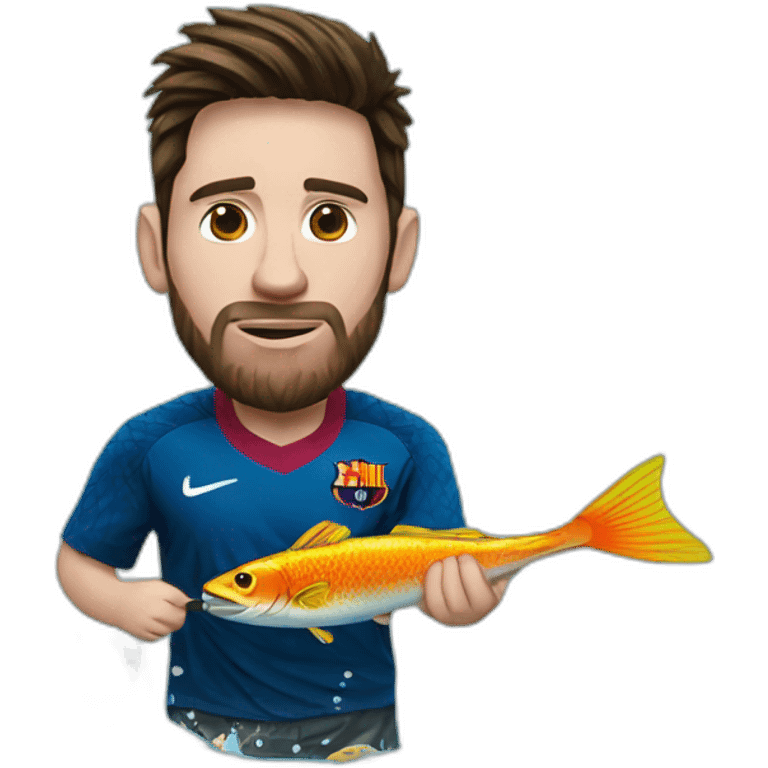 messi pescando emoji