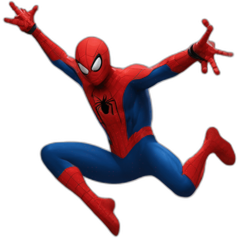 Spider-Man jumping off a building  emoji