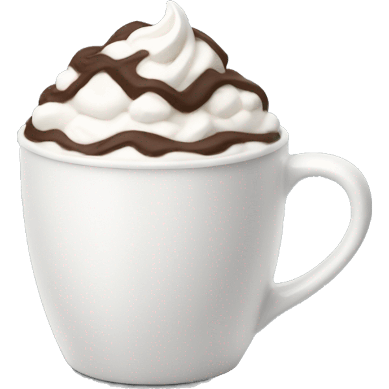 Hot chocolate with whipped cream  emoji