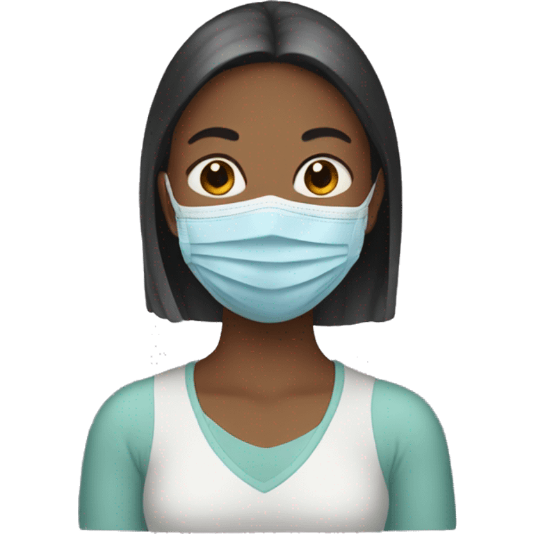 Woman with face mask  emoji