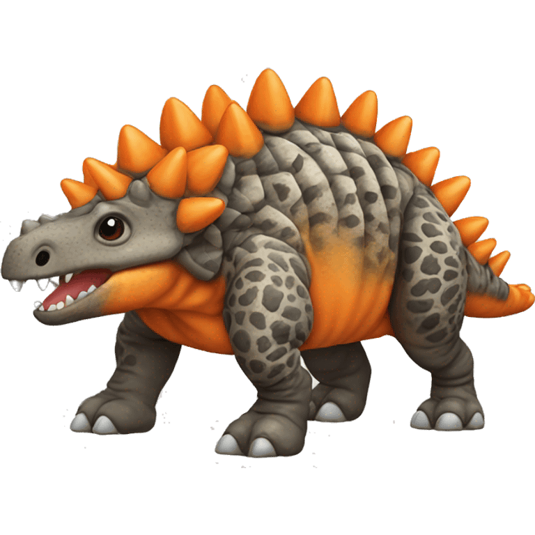 orange ankylosaurus  emoji