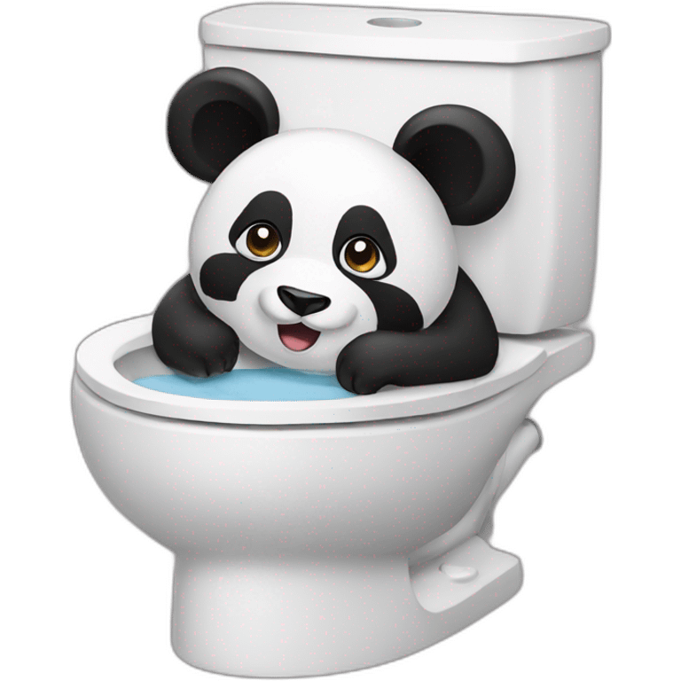 panda toilet emoji