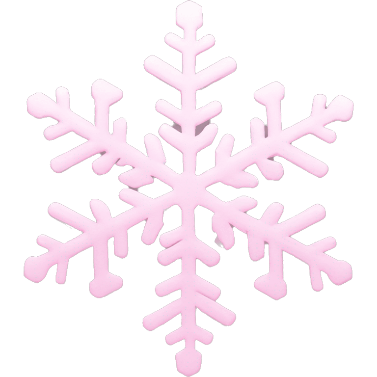 pastel pink snowflake  emoji