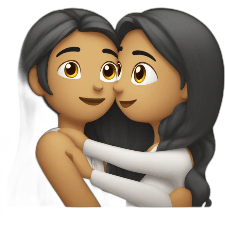 An arabic guy named mxy kissing a girl named remas with hair to her shoulders emoji