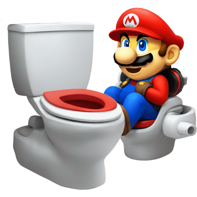 mario kart america in toilet emoji