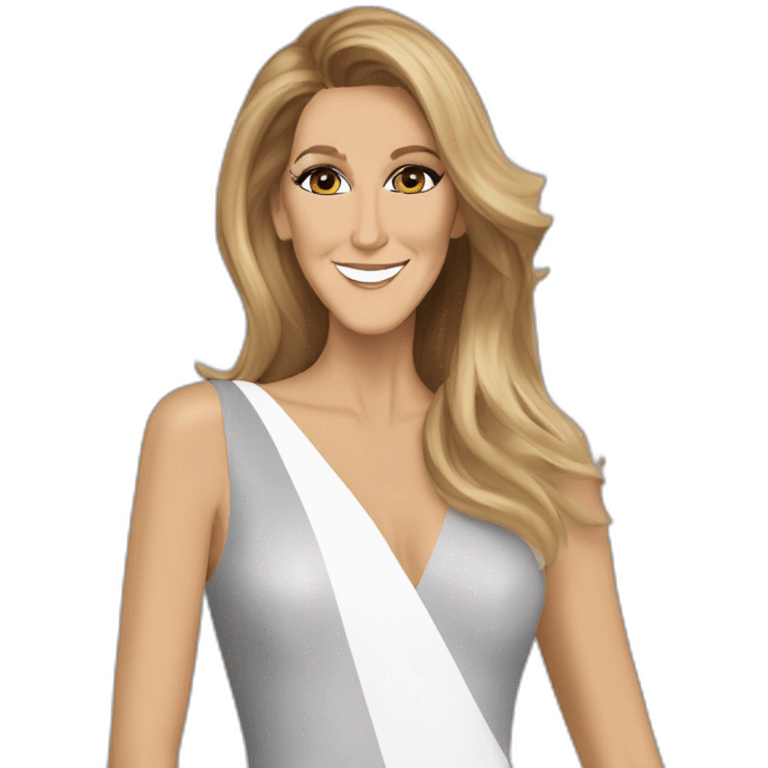 Céline Dion Saying thanks emoji