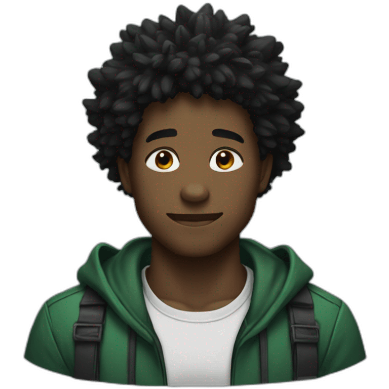 Black deku  emoji