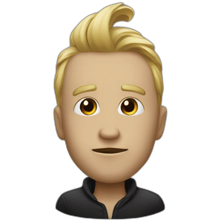 Emoji homme noir avec une grosse tête qui se met une gifle emoji