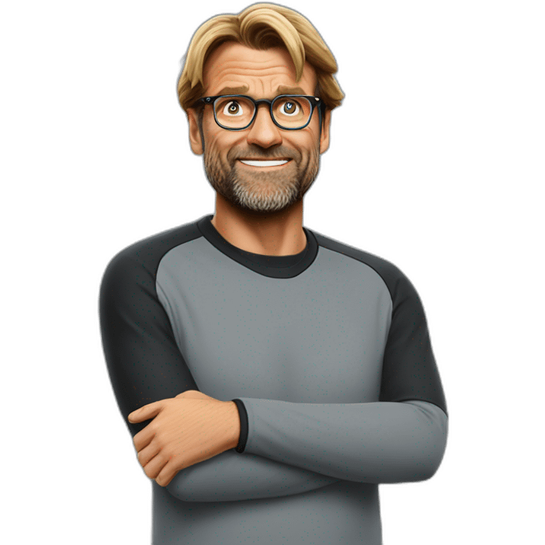 Jurgen Klopp shoulder shrug don't know emoji