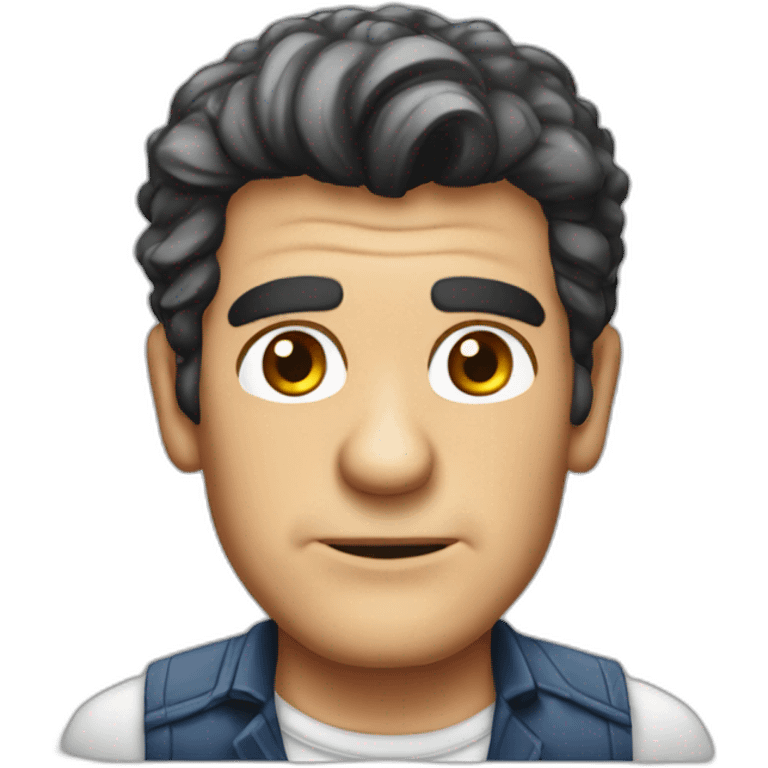 antonio banderas cartoon wearing shirt emoji