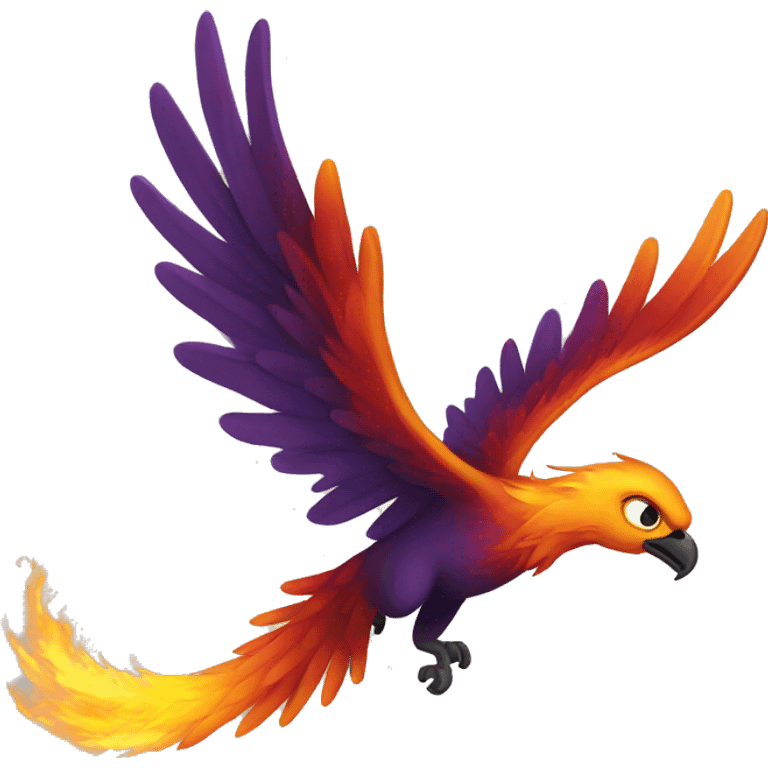 Phoenix flying  emoji