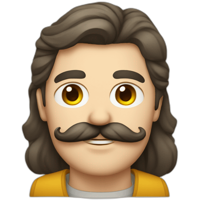 Homme avec courte moustache allemand emoji