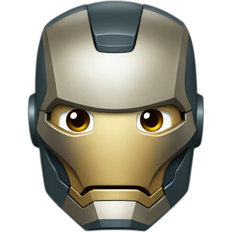 sad iron man without mask emoji