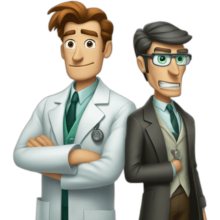 agent perry and doctor doofenshmirtz emoji