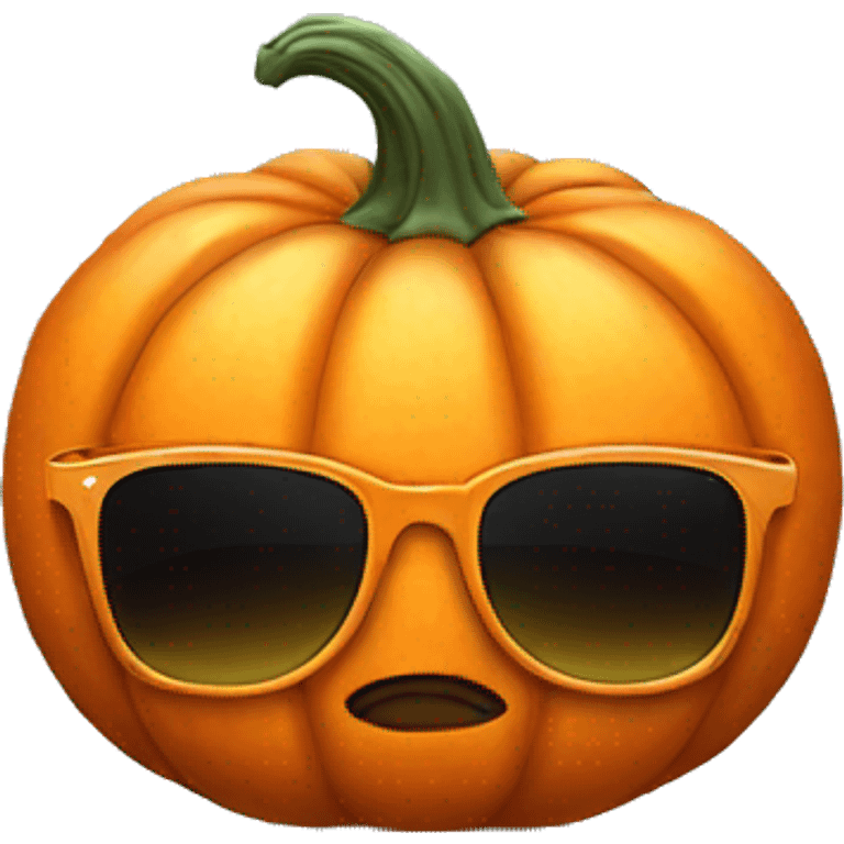 Pumpkin wit sunnies emoji