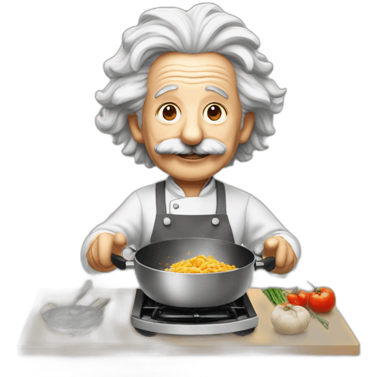 albert einstein cooking emoji