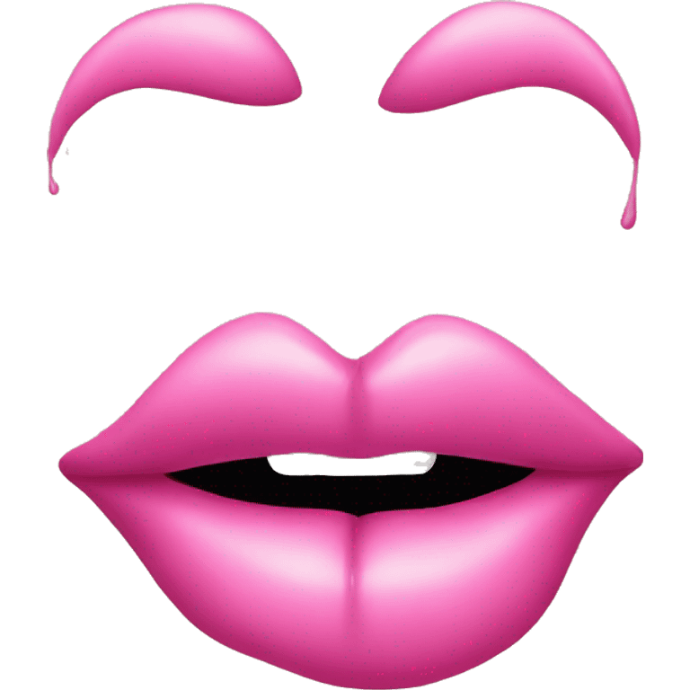 pink kiss lips  emoji