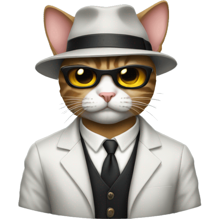 a cat gangster emoji