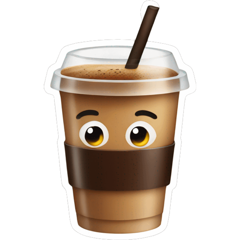 Ice coffee emoji