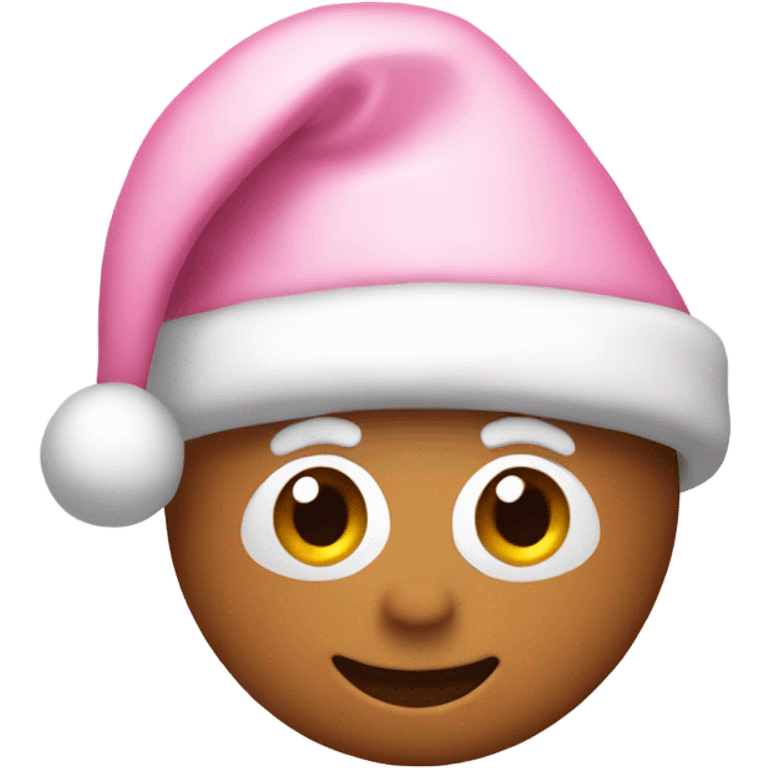 light pink santa hat emoji