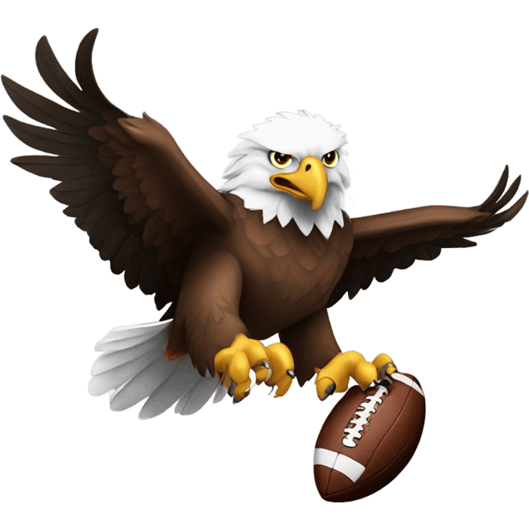 Eagle holding football emoji