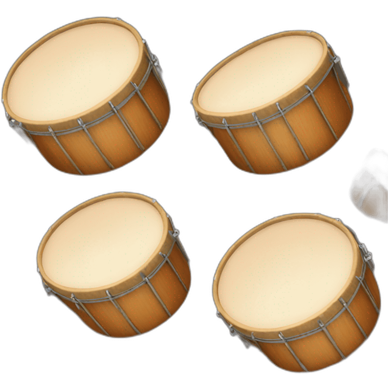 two bongos, no sticks emoji