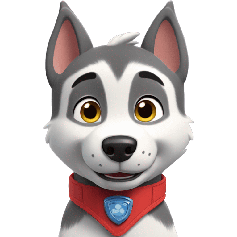 Paw patrol husky emoji