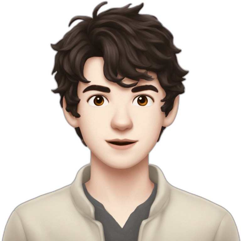 Skandar Keynes hair down emoji