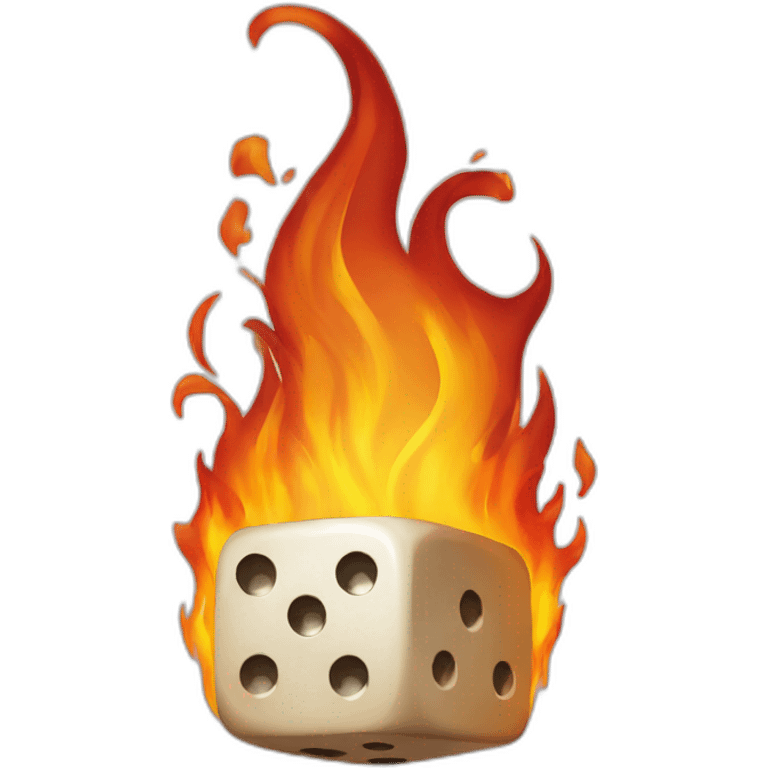 dice in flames emoji