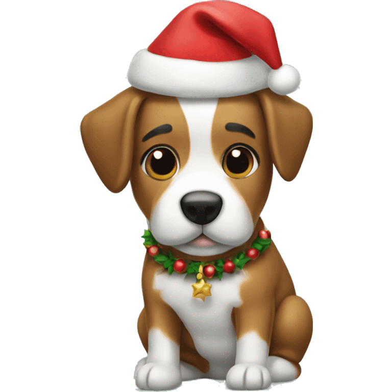 Perro navideño  emoji