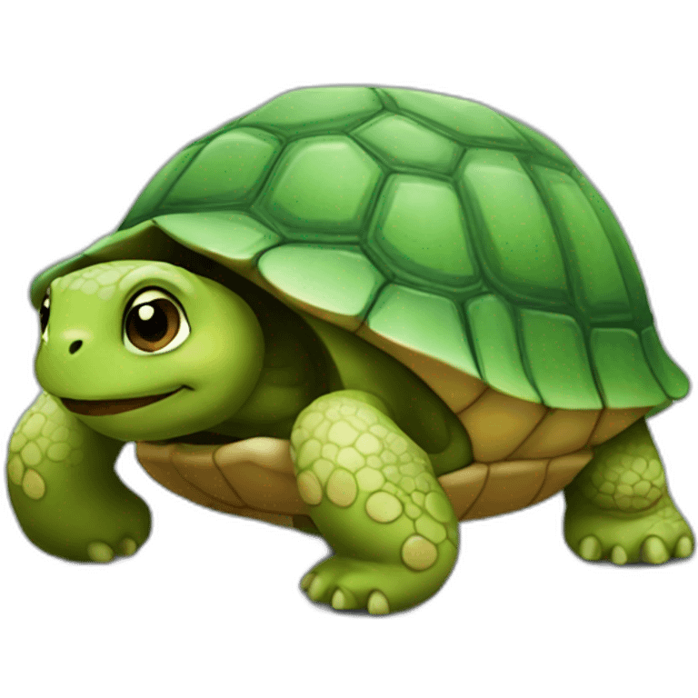 Chat sur tortue emoji