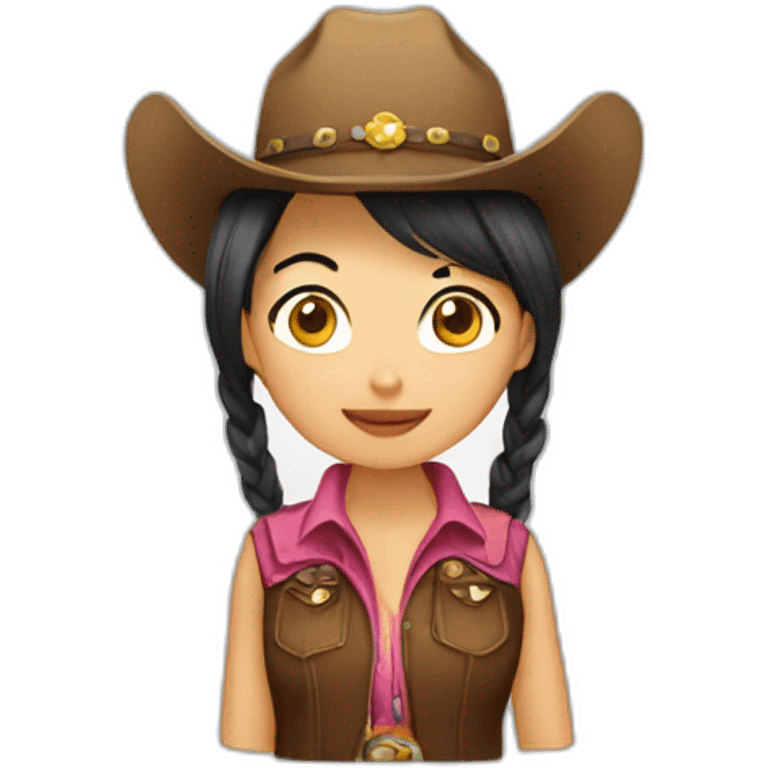 cowgirl asian emoji