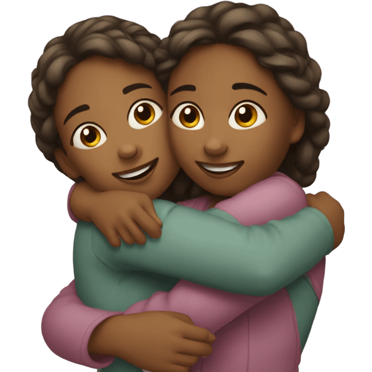 Sister hug emoji